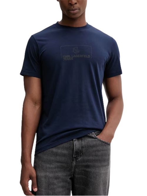 T-shirt in cotone con logo Karl Lagerfeld jeans | T-shirt | A4M17020310