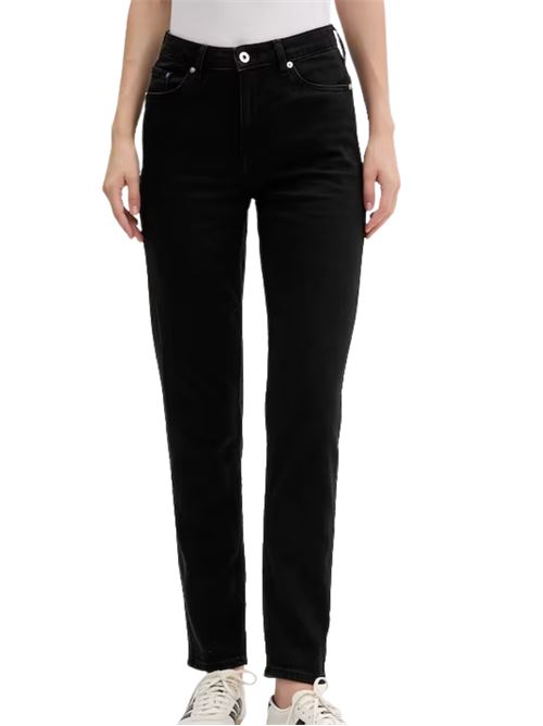 Jeans mom fit in denim nero Karl Lagerfeld jeans | Jeans | A4W100371FV