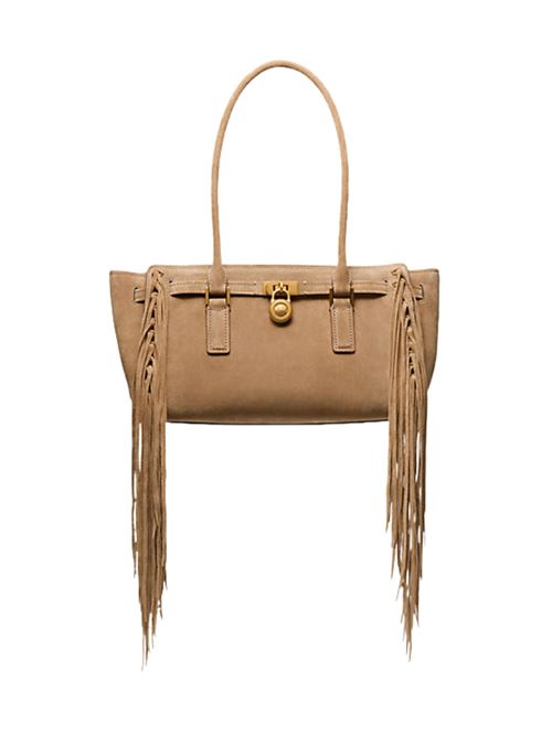 Borsa in pelle scamosciata con frange Michael Kors | Borse | 30F5ANXT0S297
