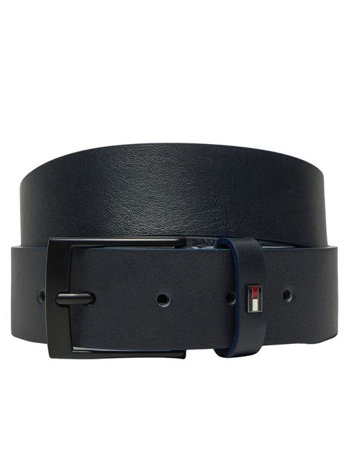 Cintura blu in pelle Tommy Hilfiger | Cinture | AM0AM13014DW6