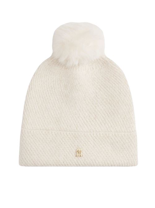 Cappellino con pompon in misto lana/alpaca Tommy Hilfiger | Cappelli | AW0AW17855YA8