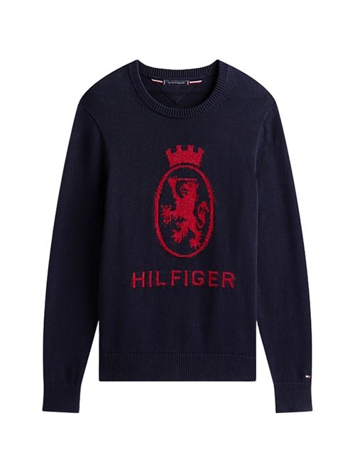 Maglione con stemma in cotone Tommy Hilfiger | Maglie | MW0MW40841DW5