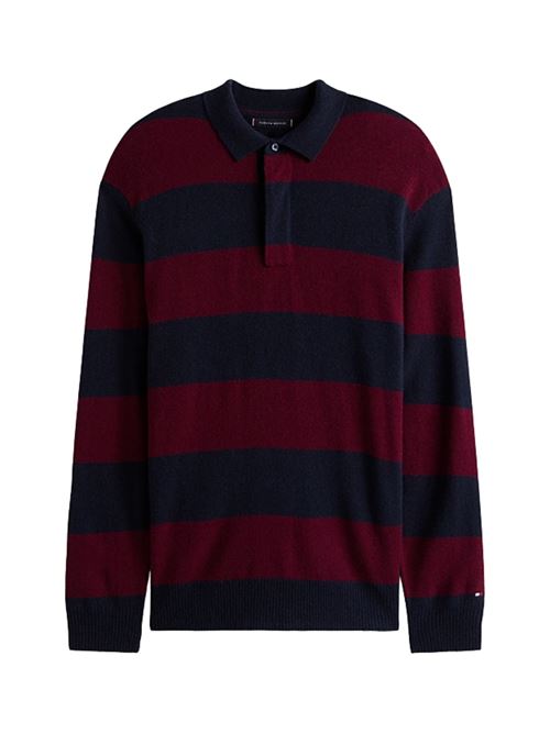 Maglia a polo a righe rugby Tommy Hilfiger | Maglie | MW0MW40855DW5