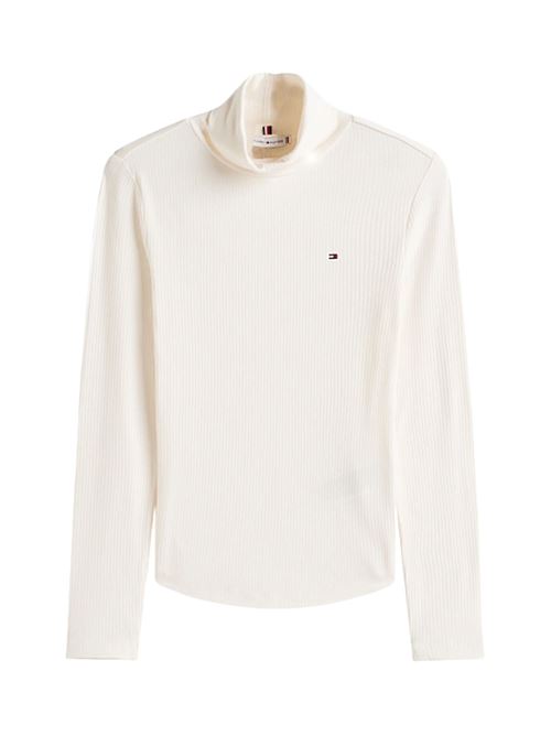 Dolcevita a coste in viscosa Tommy Hilfiger | T-shirt | WW0WW39826YA8