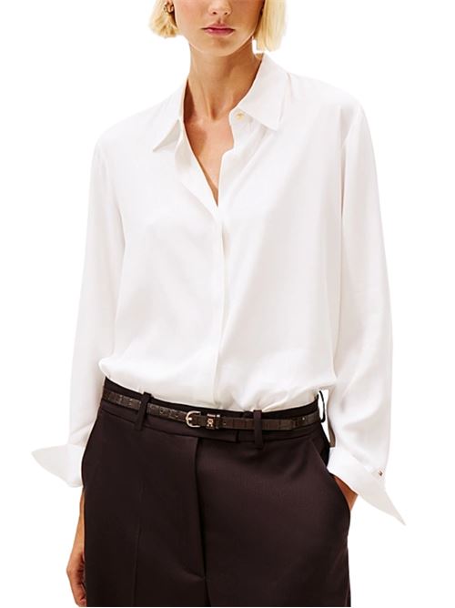 Camicia regular in viscosa Tommy Hilfiger | Camicie | WW0WW46597YBL