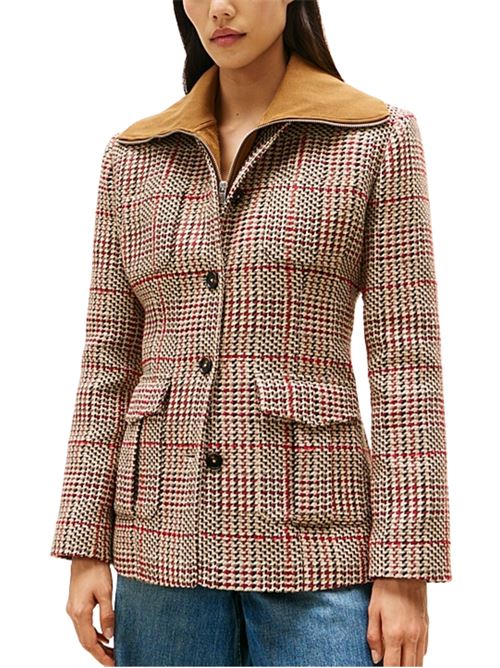 Blazer in misto lana con lavorazione a quadri Tommy Hilfiger | Capispalla | WW0WW466560OG
