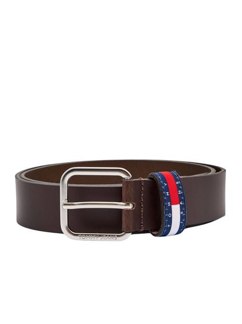 Cintura marrone in pelle Tommy Jeans | Cinture | AM0AM13688GUE