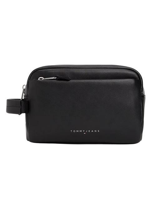 Pochette nera in pelle Tommy Jeans | Borse | AM0AM13692BDS
