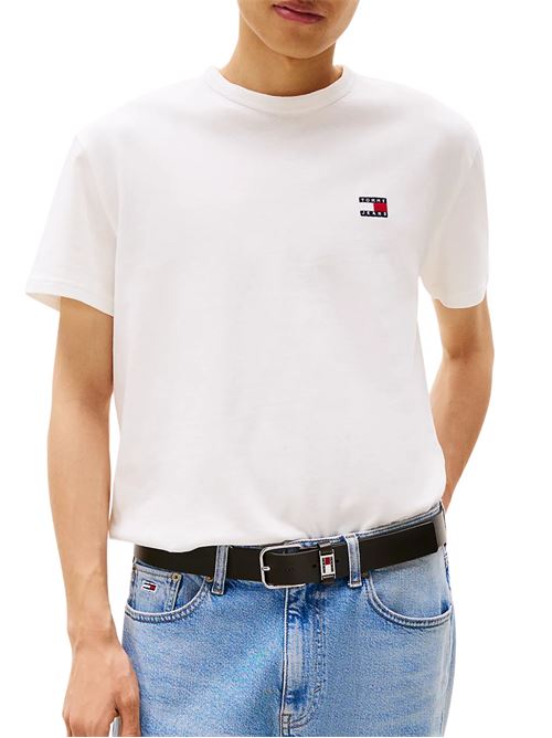T-shirt bianca in cotone Tommy Jeans | T-shirt | DM0DM20322YBL