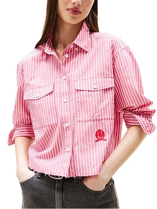 Camicetta crop relaxed Tommy Jeans | Camicie | DW0DW21453XI5