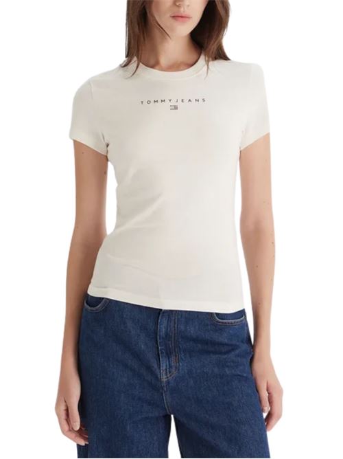 T-shirt in cotone nera Tommy Jeans | T-shirt | DW0DW21550YBH