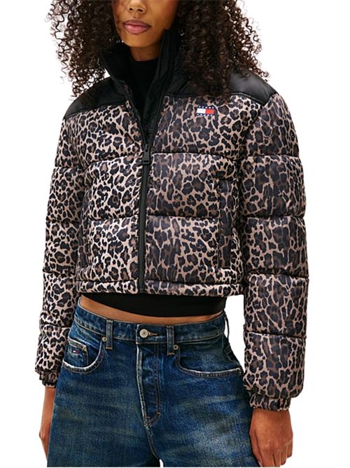 Piumino corto leopardato Tommy Jeans | Capispalla | DW0DW219670HD