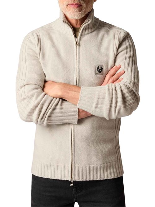 Cardigan con zip in lana d'agnello Belstaff | 102936PLSTE