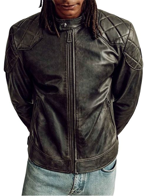 Giacca Outlaw in pelle cerata a mano Belstaff | 105313BLACK