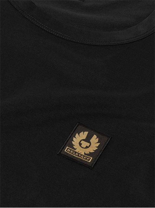 T-shirt in cotone con patch logo Belstaff | 106565BLACK