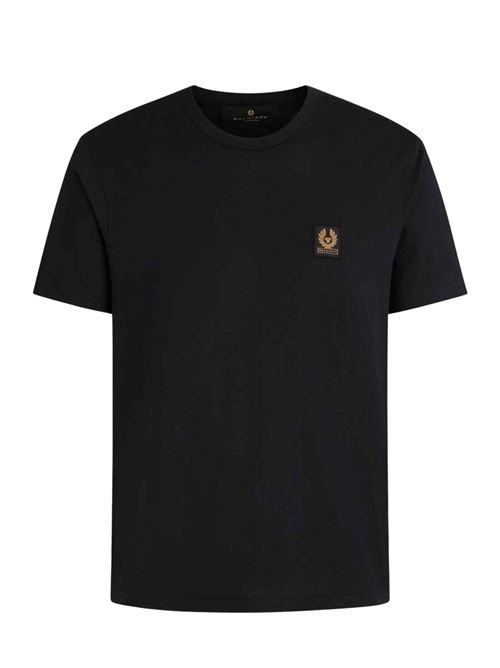 T-shirt in cotone con patch logo Belstaff | 106565BLACK