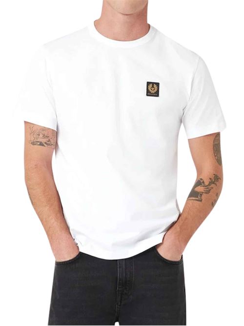 T-shirt in cotone con patch logo Belstaff | 106565WHITE