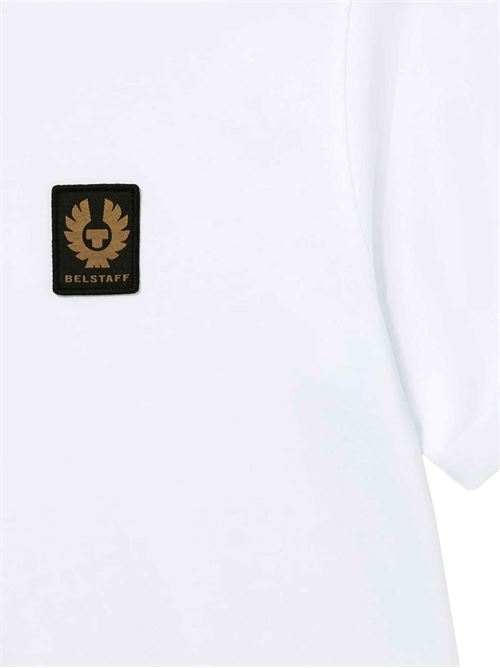 T-shirt in cotone con patch logo Belstaff | 106565WHITE