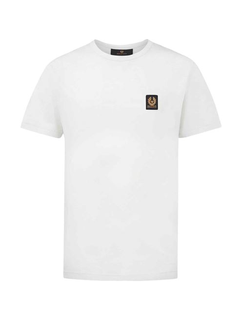 T-shirt in cotone con patch logo Belstaff | 106565WHITE