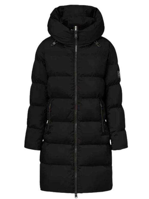 Giacca lunga trapuntata con cappuccio Ecoalf | MANLIE319