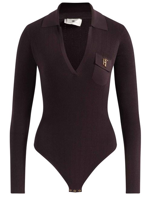 Body in maglia a costine Elisabetta Franchi | Maglie | BK02B66E2EV9