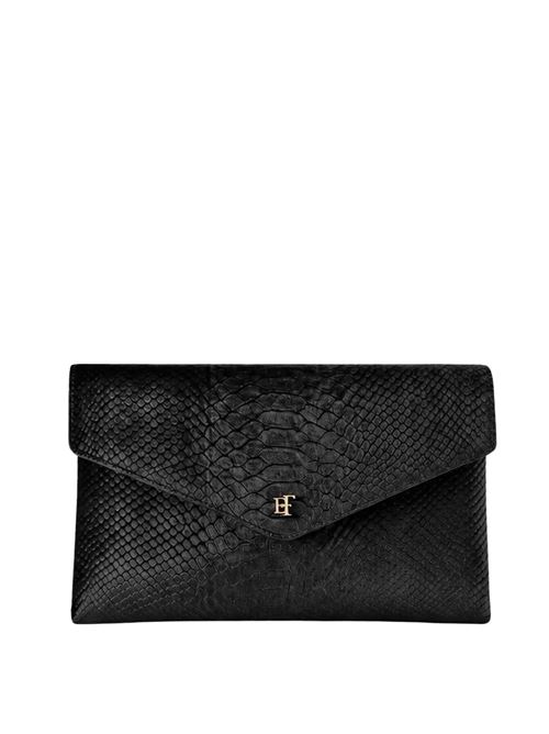 Pochette in velluto stampa cocco Elisabetta Franchi | Borse | BS27A67E2110