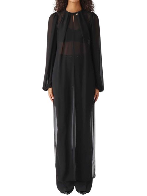 Camicia lunga in georgette trasparente Elisabetta Franchi | Camicie | CA20867E2110