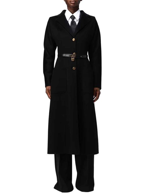 Cappotto in lana con cintura Elisabetta Franchi | Capispalla | CP03D67E2110