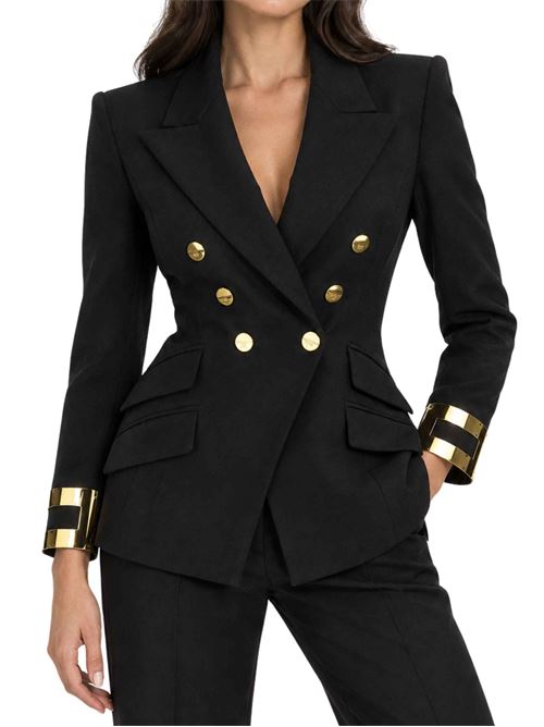 Giacca stretch con logo gioiello Elisabetta Franchi | Giacche | GI26866E2110
