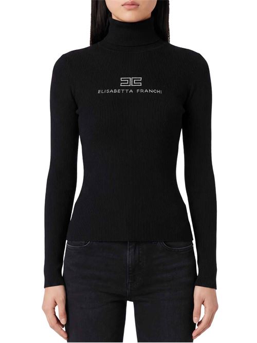 Dolcevita in maglia a costine Elisabetta Franchi | Maglie | MK18B66E2685