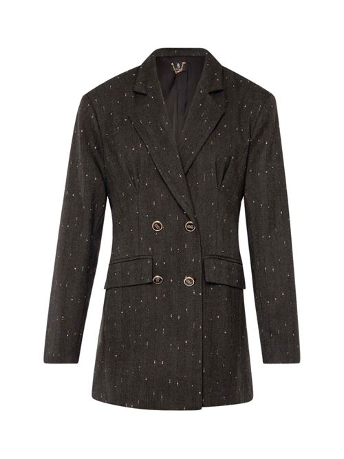 Blazer gessato in lurex Fracomina | J3006W726Q7053