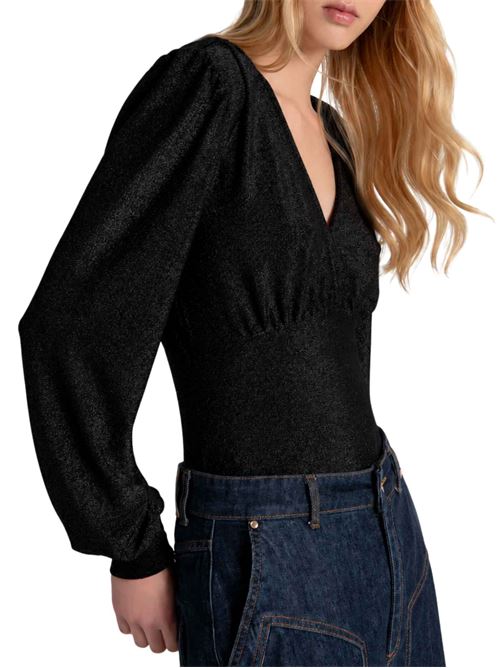 Body in lurex con scollo a V Fracomina | T5001J453Q7I83