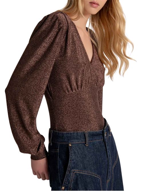 Body in lurex con scollo a V Fracomina | T5001J453Q7M60
