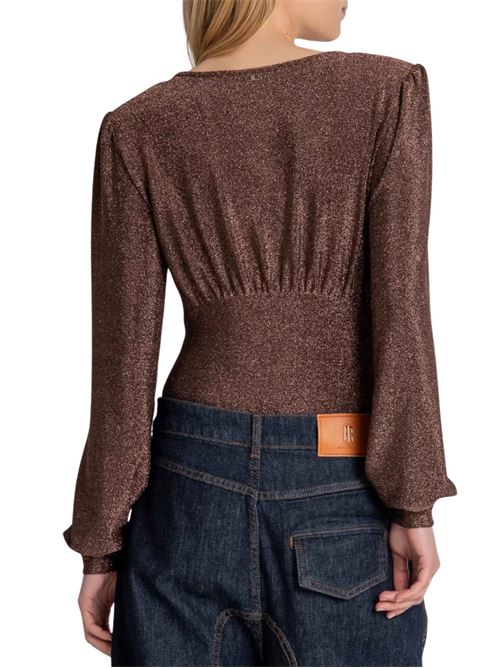 Body in lurex con scollo a V Fracomina | T5001J453Q7M60