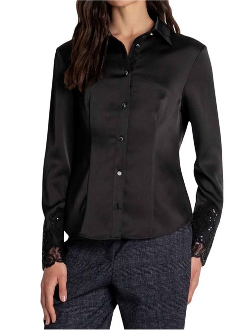 Camicia in raso con dettagli in pizzo Fracomina | T6002W41101053