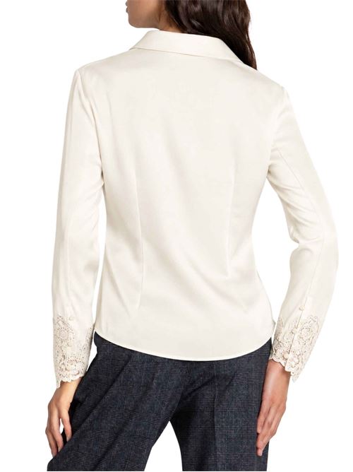Camicia in raso con dettagli in pizzo Fracomina | T6002W41101108