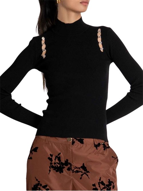 Maglia collo alto con tagli sul giromanica Fracomina | T7026K56501053