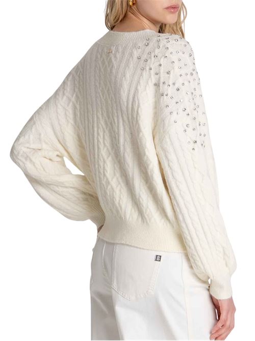 Cardigan con strass Fracomina | T8024K457R9108