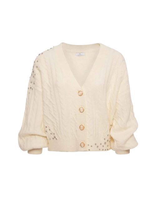Cardigan con strass Fracomina | T8024K457R9108