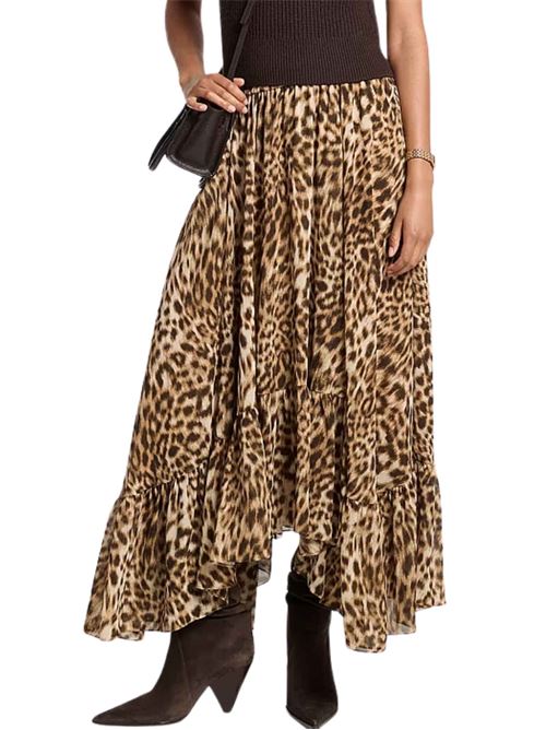 Gonna asimmetrica con stampa animalier Michael Kors | Gonne | MF670N2LE4211