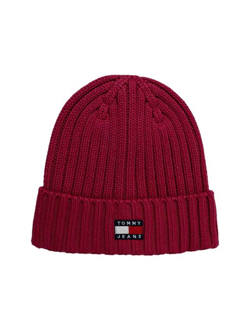 Berretto in cotone con lavorazione a coste Tommy Jeans | Cappelli | AW0AW18979TN6
