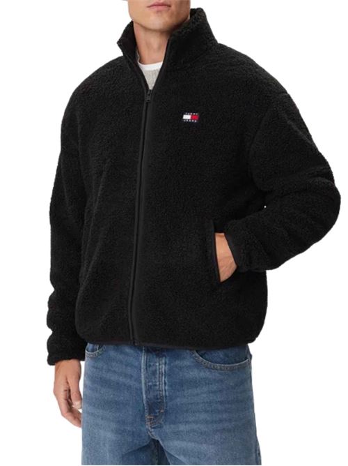 Felpa in sherpa con zip Tommy Jeans | Felpe | DM0DM22345BDS
