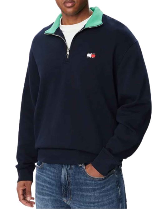 Felpa con mezza zip Tommy Jeans | Felpe | DM0DM23605C1G