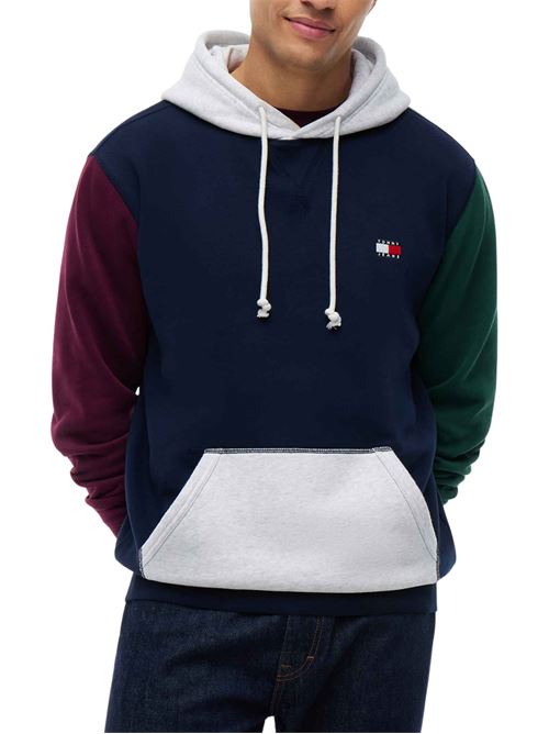 Felpa con cappuccio color block Tommy Jeans | Felpe | DM0DM23737C1G