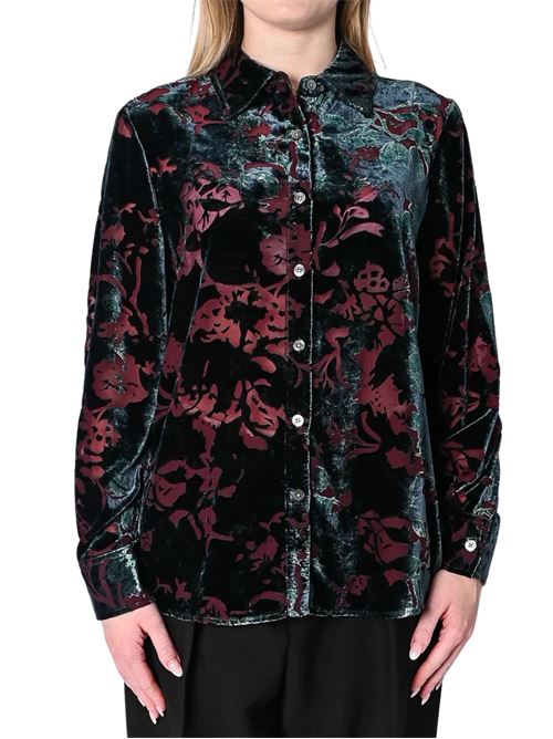 Camicia in devorè floreale WU'SIDE | 26719BORD