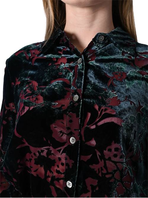 Camicia in devorè floreale WU'SIDE | 26719BORD