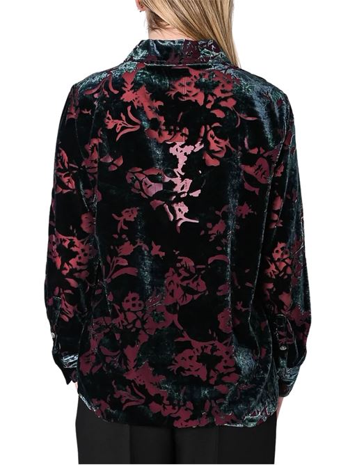 Camicia in devorè floreale WU'SIDE | 26719BORD