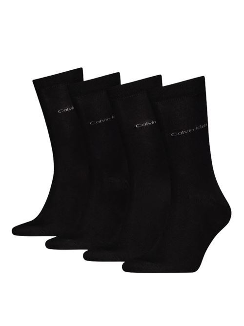 Calza nera giftbox 4pz Calvin Klein | Calzini | 701235979001