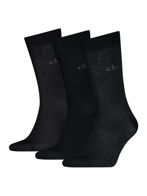 Calza giftbox 3pz neri Calvin Klein | Calzini | 701235981001