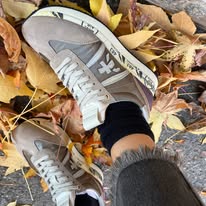 Sneaker donna tortora in pelle e tessuto Premiata | CONNY6979